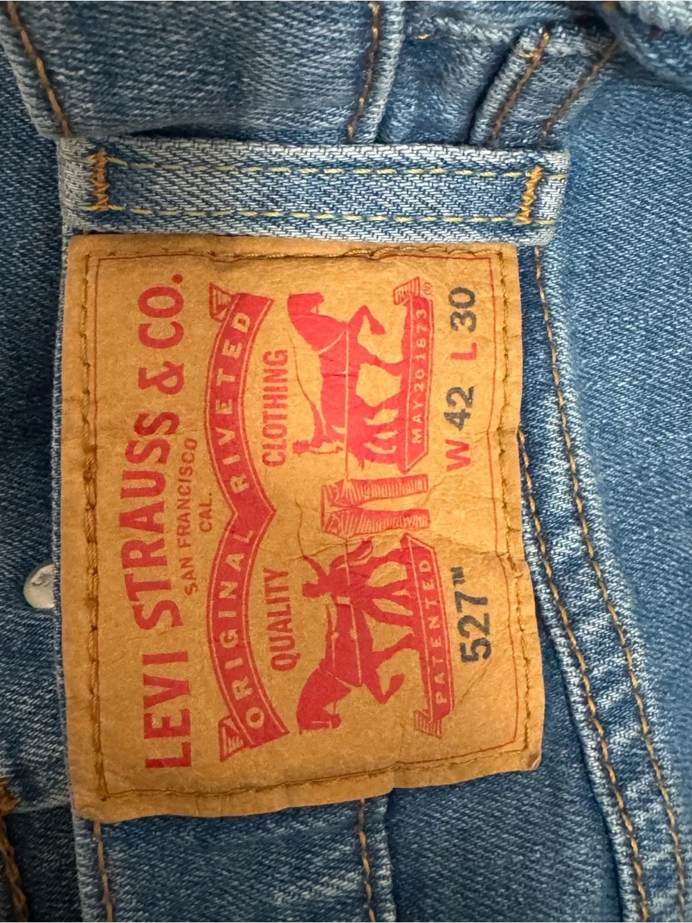 Levi’s 527 145 Years Men’s Jeans W42 L30 Bootcut Stretch Medium Wash